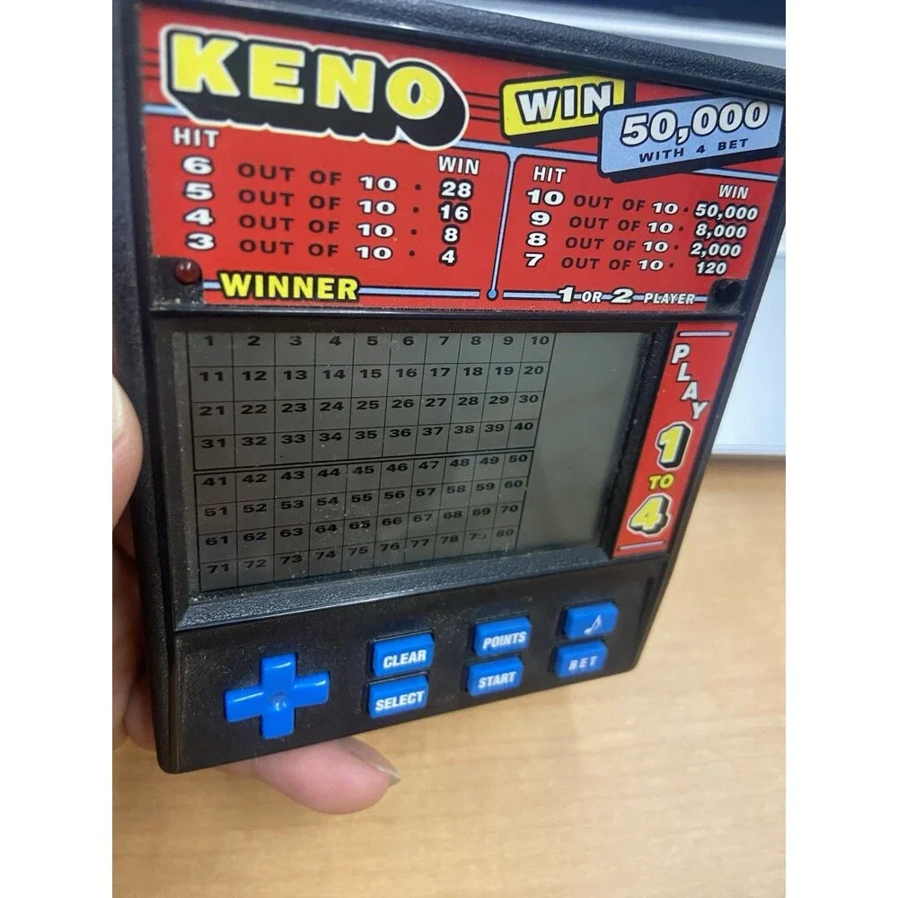 VINTAGE Radica KENO Electronic Hand Held Game Model No. 1480